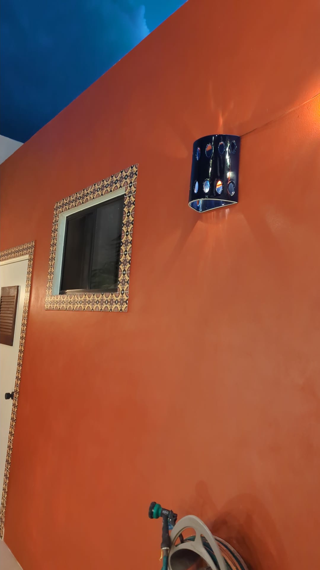 Finished wall at project completion